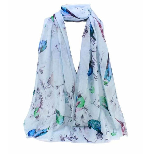 Robin Print Maxi Scarf High Quality Cotton Feel Super Soft Winter Scarves Christmas Gifts  UK Seller