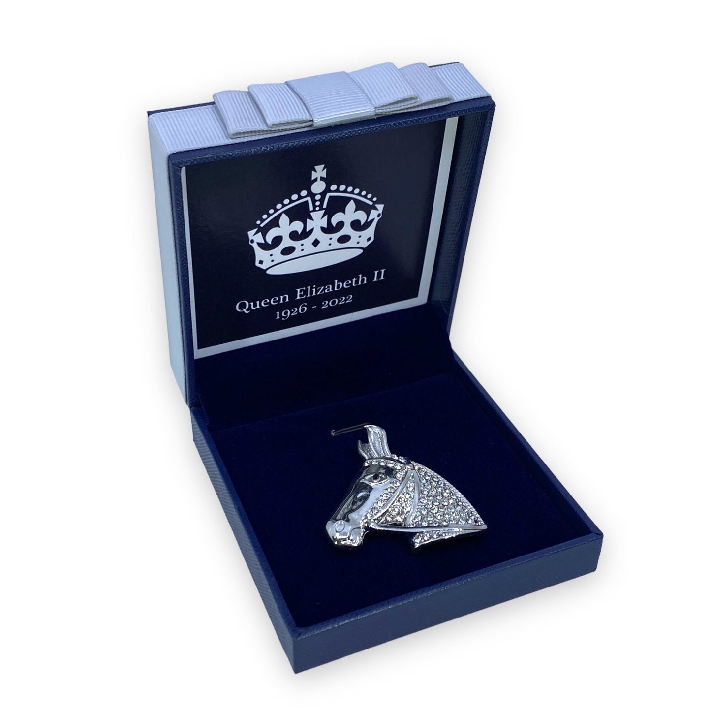 Queen Elizabeth II Royal Horse Memorial Brooch 2022 Platinum Jubilee Keepsake Gift Souvenir Queens Mum Nan Gran Brooch Boxed Gift Set UK