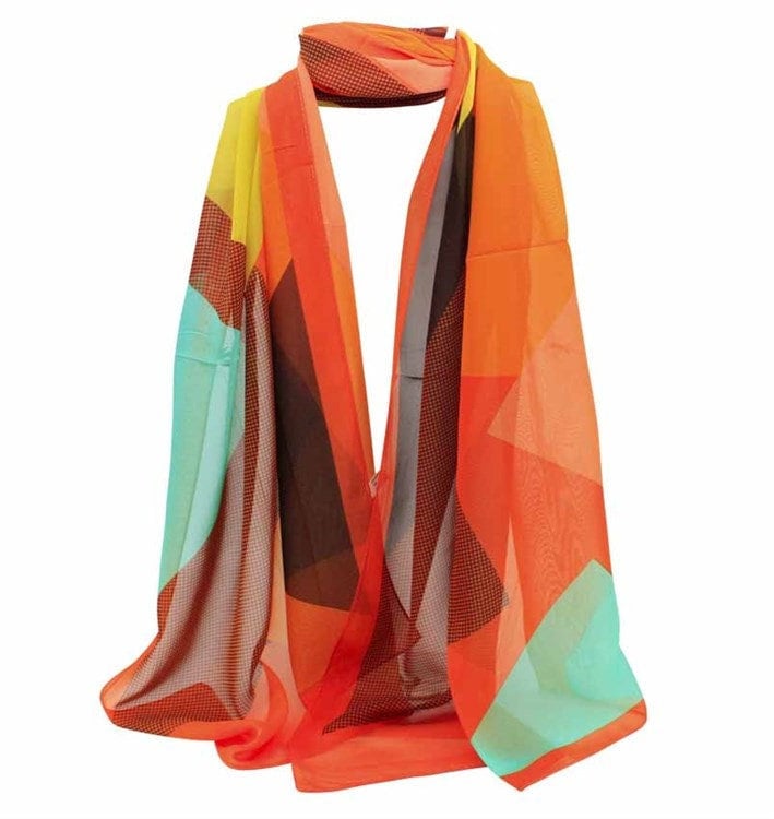 Retro Print Chiffon Scarves Mothers Day Birthday Gifts For Mum Nan Grandma Girlfriend UK seller Neck Scarf Summer Spring