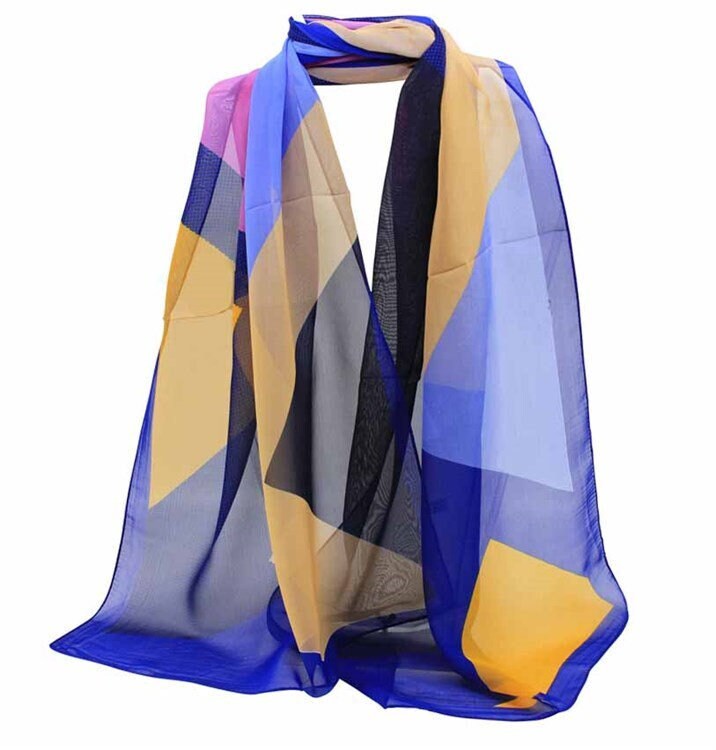 Retro Print Chiffon Scarves Mothers Day Birthday Gifts For Mum Nan Grandma Girlfriend UK seller Neck Scarf Summer Spring