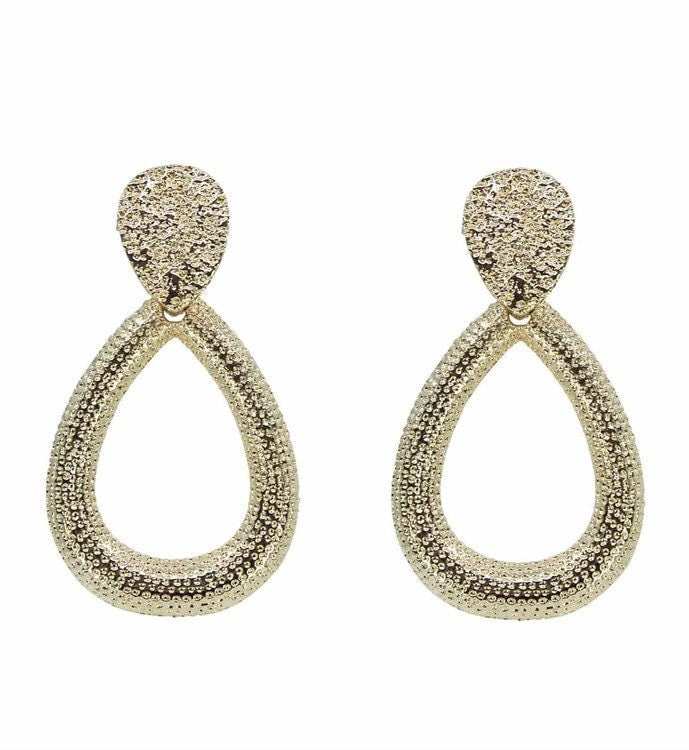 Pierced Drop Earrings Gift For Women Girls Birthday Wedding Bridal UK Seller Gold Silver