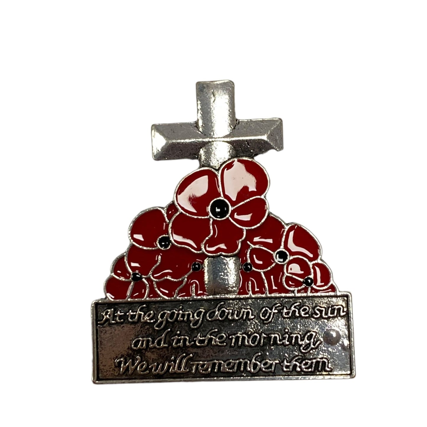 NEW Poppy Pin Cross Brooch 2022 UK Seller Poppy Badge Keepsake Gifts Poppy Accessories Women Remembrance Day Memorial Day Poppy Day