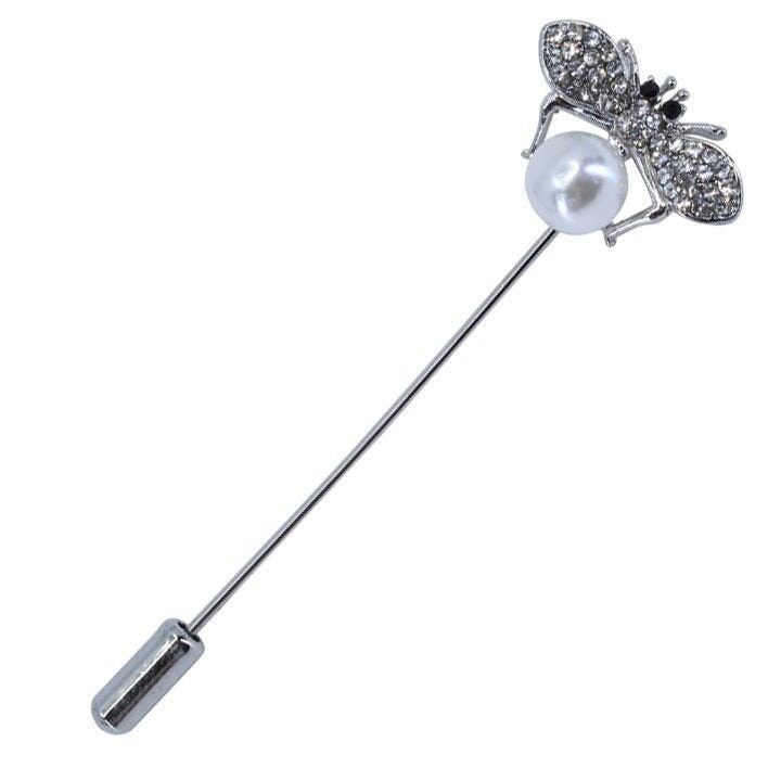 Scarf Hat Pin Pearl Crystal  Pin Hijab Pins Collar Coat Pins Women Accessories Christmas Birthday Gifts