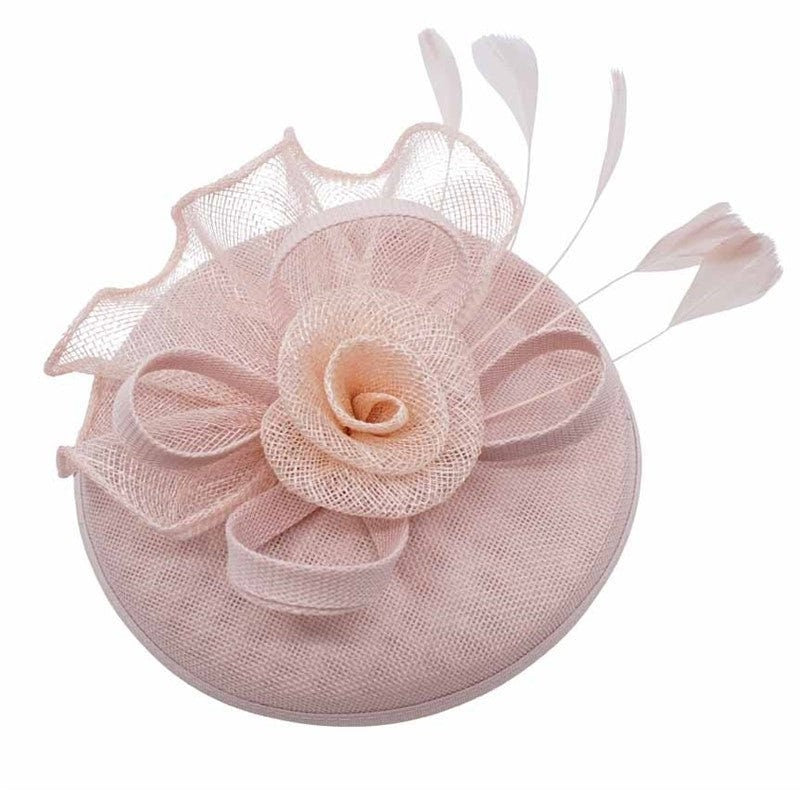 Grey Blue Pink White Mauve Fascinator Headband Clip Wedding Ascot Hat Hair Small Fascinator Brooch Clip Mother Of The Bride Bridal UK Seller