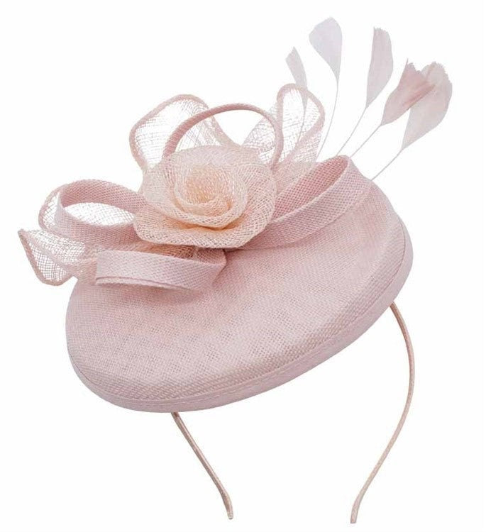 Grey Blue Pink White Mauve Fascinator Headband Clip Wedding Ascot Hat Hair Small Fascinator Brooch Clip Mother Of The Bride Bridal UK Seller