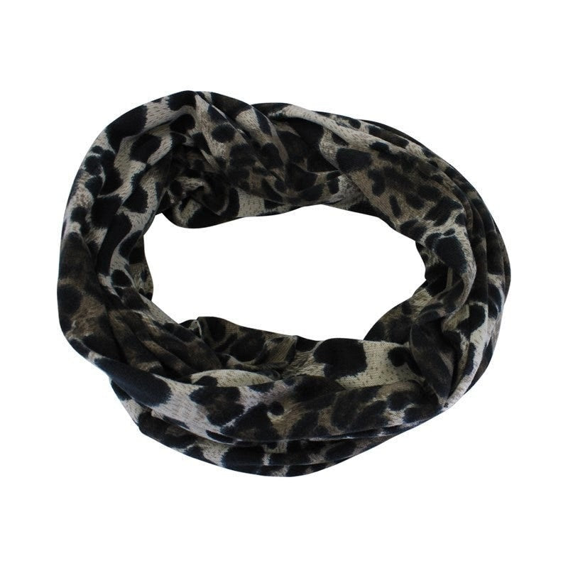 Loop Scarf Animal Print Design Endless Infinity Scarf Ladies Winter Scarves For Women Teenagers UK Seller