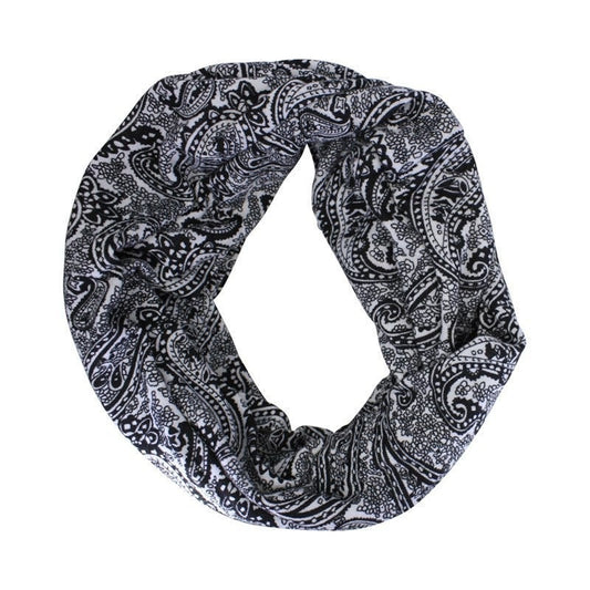 Loop Scarf Endless Infinity Paisley Print Scarf Ladies Winter Scarves For Women Teenagers UK Seller