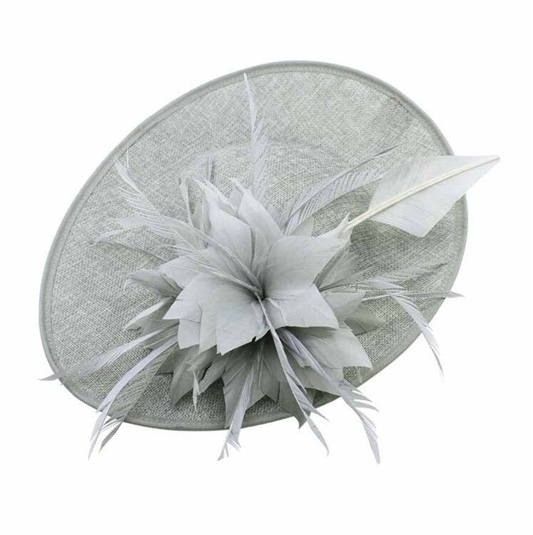 Navy Grey Mint Blue Fascinator Wedding Ascot Hat Hair Small Fascinator Brooch Clip Mother Of The Bride Bridal UK Seller