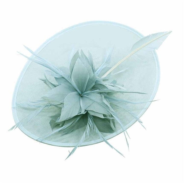 Navy Grey Mint Blue Fascinator Wedding Ascot Hat Hair Small Fascinator Brooch Clip Mother Of The Bride Bridal UK Seller