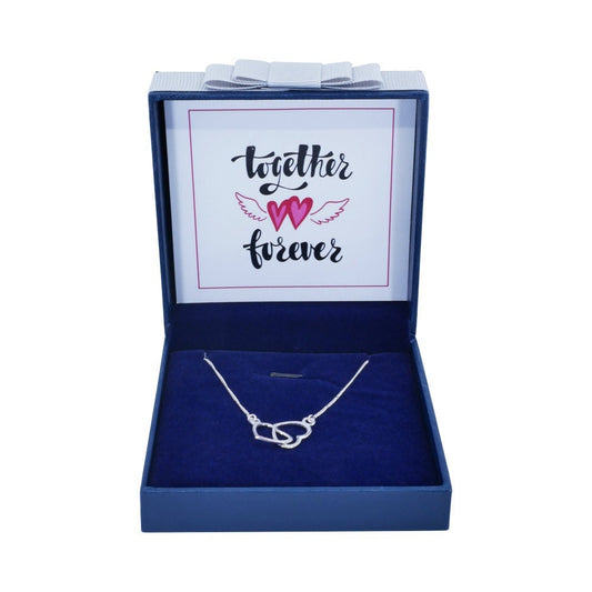 Valentines Day Gift For Her Women Sterling Silver Heart Pendant Necklace Boxed Gift Set Women Wife Girlfriend UK Seller