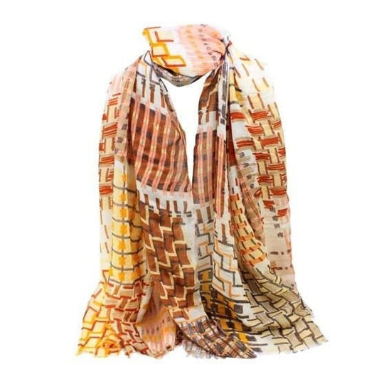 Basket Weave Maxi Scarf High Quality Cotton Feel Super Soft Winter Scarves Wrap Shawl Christmas Gifts Women Mum Sister Nana Nan UK Seller