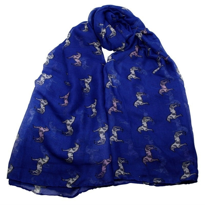 Horse Print Maxi Scarf High Quality Cotton Feel Super Soft Winter Scarves Christmas Women Mum Nan Sister Teacher Friend Gifts  UK Seller