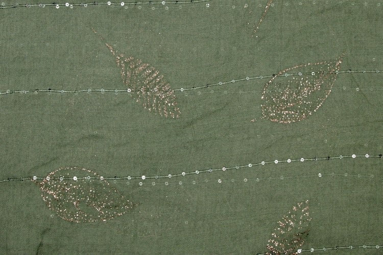 Glitter Leaf Print Maxi Scarf Sequin Detail High Quality Cotton Feel Super Soft Winter Scarves Christmas Gifts  UK Seller Mum Nan Sister