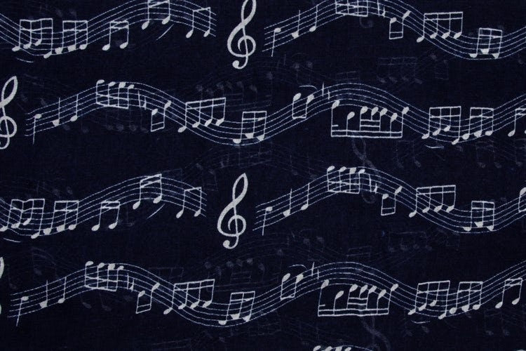 Music Note Maxi Scarf  High Quality Cotton Feel Winter Scarves Christmas Gifts  UK Seller Mothers Day Mum Nan Sister Birthday Gifts Women