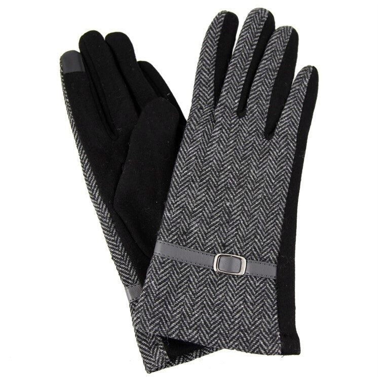 NEW 2022 Touch Screen Women's Gloves UK Seller Fleece Lined Lace Fur Fancy Gloves Christmas Gifts Mum Nan Sister Friend Warm Black Grey Red