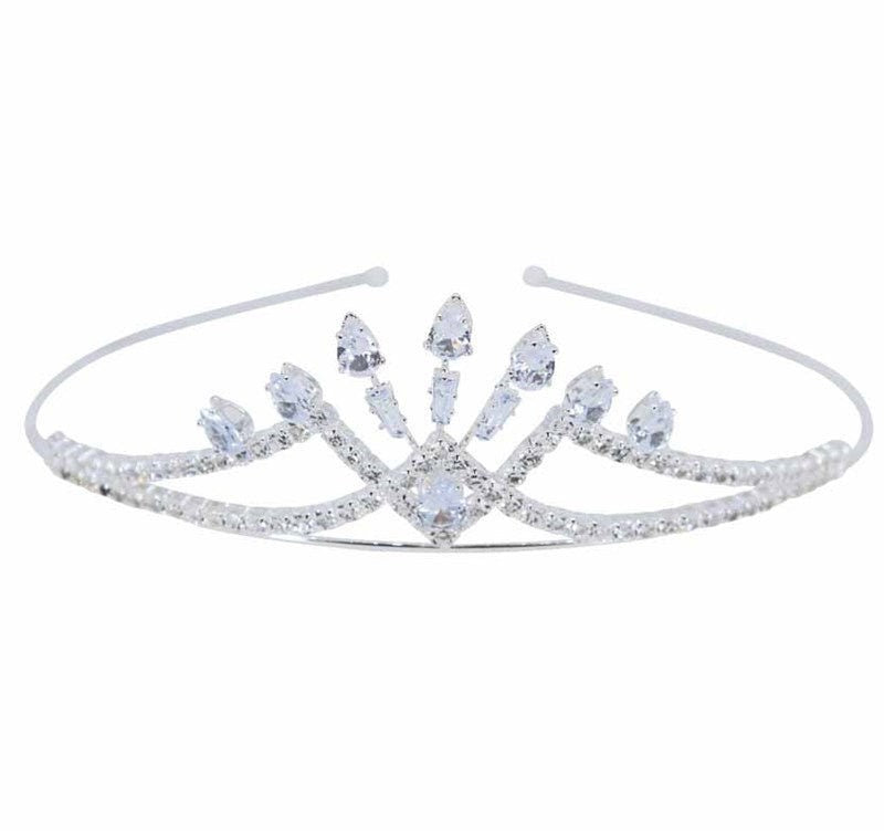 Bridesmaid Tiaras Cubic Zirconia Tiara  Flower Girl Small Tiaras Photo Props Prom Wedding Bride Crown  Hair Accessories  UK Seller