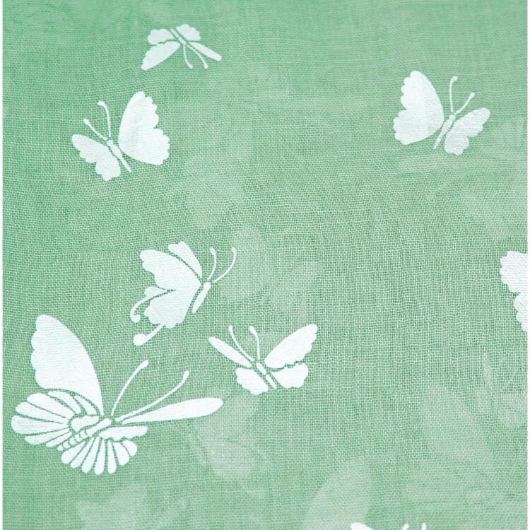 Foil Butterfly Print Maxi Scarves Gifts UK Seller Mum Nan Sister Cotton Summer 2022