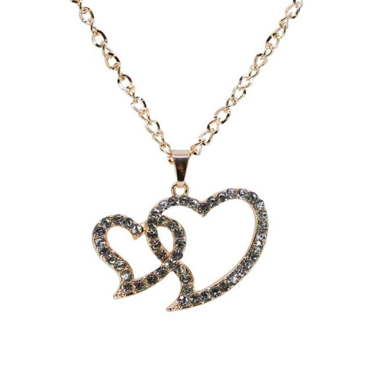 NEW! XXL Statement Heart Pendant Gold & Silver Genuine Crystals Three Styles Necklace Jewellery Women Birthday Christmas UK Etsy Seller