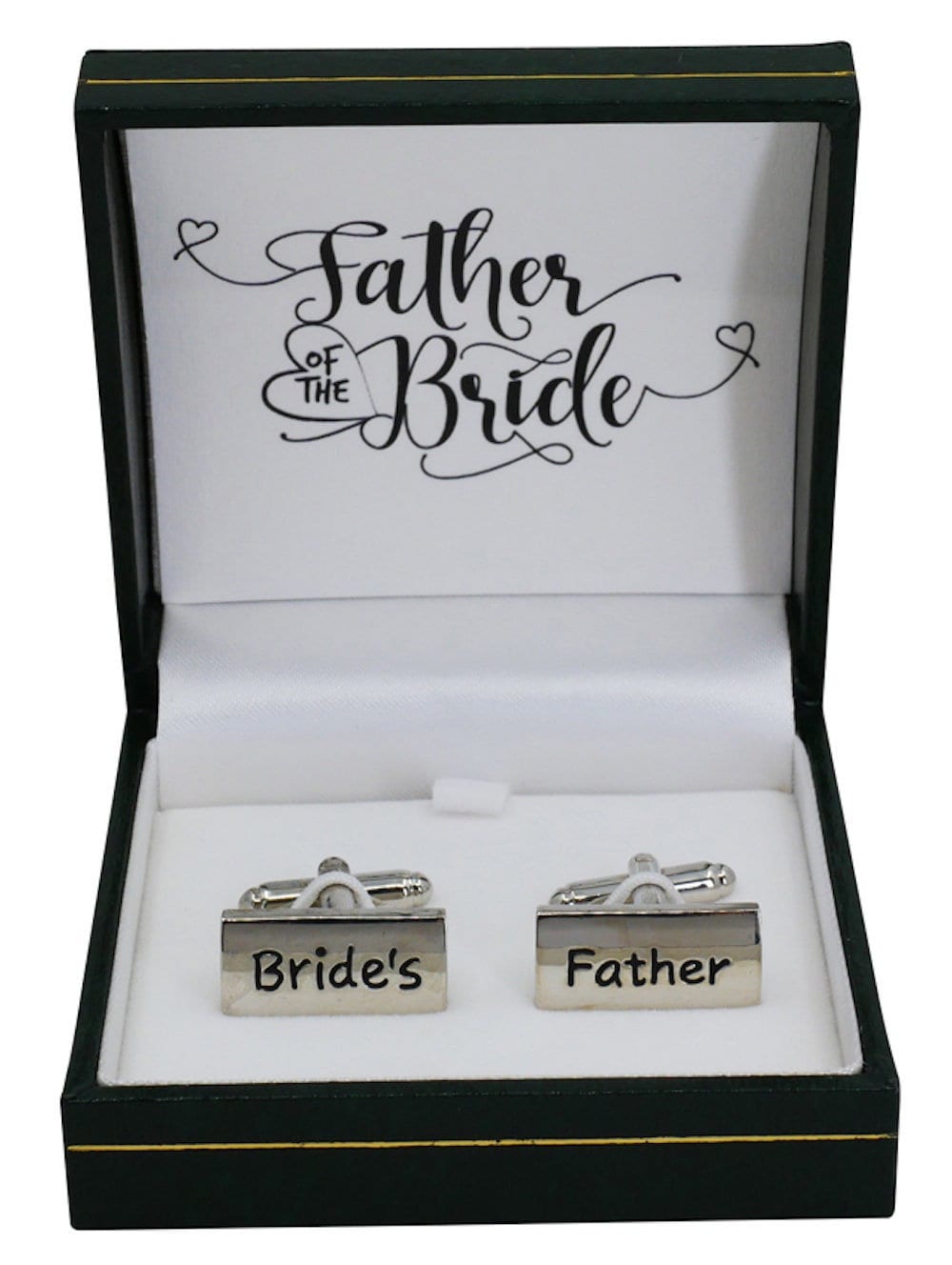 Brides Father Cufflinks for Men Wedding Party Father Of The Bride Gifts Boxed Cuff Link Set Dad Men