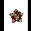 Christmas Brooch Star 2022 Genuine Crystal UK Seller Decorations Crystal Pin Badge Boxed XMAS Gift Mum Dad Nan Teacher