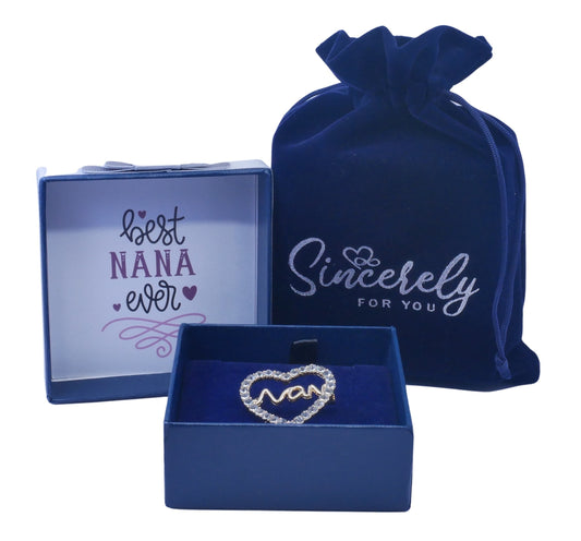 Nan Gifts Mothers Day Nan Brooch Pin Badge Grandma Personalised Gifts Women Birthday Christmas  Boxed Gift Set UK Seller