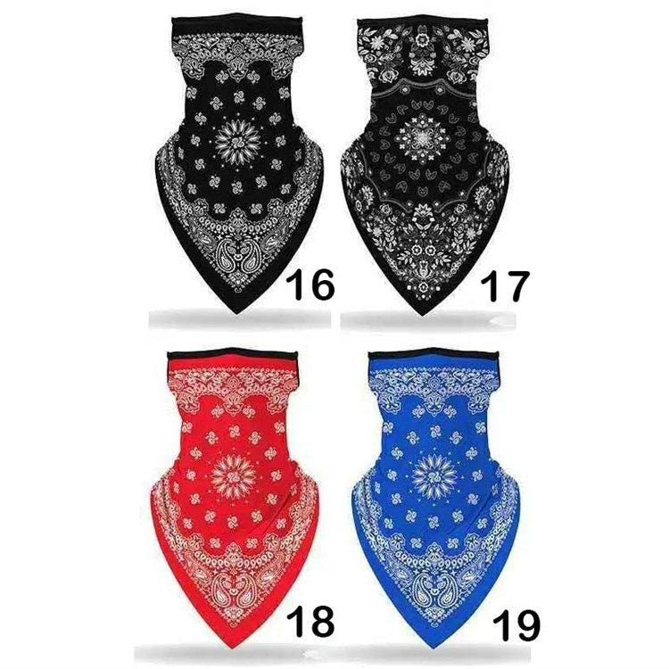 Bandana Face Mask With Ear Loops Face Covering PPE Adults Teenagers Scarf Masks Paisley Print