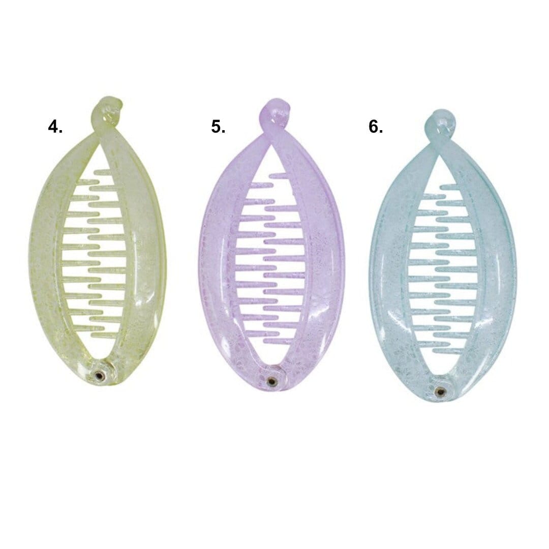 Banana Clips Hair Accessories Vintage Hair Clip Hair Grip Pony Tail Holder Fish Clips Hair Clips Women Girls UK Seller