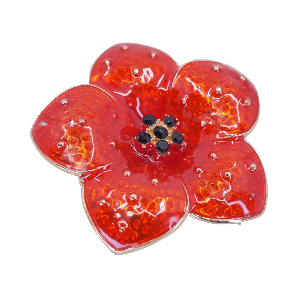 Poppy Brooch Pin Badge ETSY Best Seller 2022 UK  Poppy Keepsake Gifts Poppy Accesories Women Remembrance Day