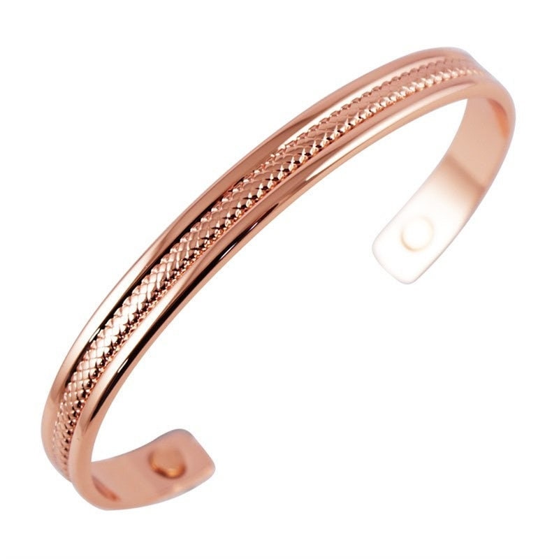 Copper Silver Gold  Magnetic Bangles Bracelet UK Seller Arthritis Pain Relief Rheumatism Earth Magnets Health Management Women UK