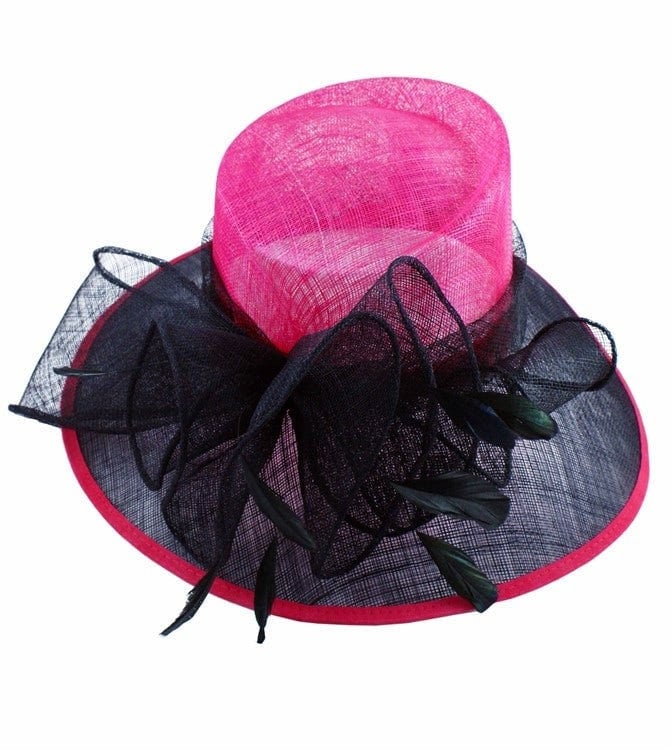 Pink Turquoise Black White Fascinator Wedding Ascot Hat Hair Small Fascinator Brooch Clip Mother Of The Bride Bridal UK Seller