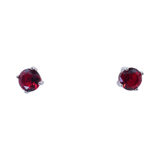 Ruby Emerald Or Rose CZ Sterling Silver Cubic Zirconia Stud Earrings Wedding Bridesmaid Christmas Birthday UK SincerelyForYou