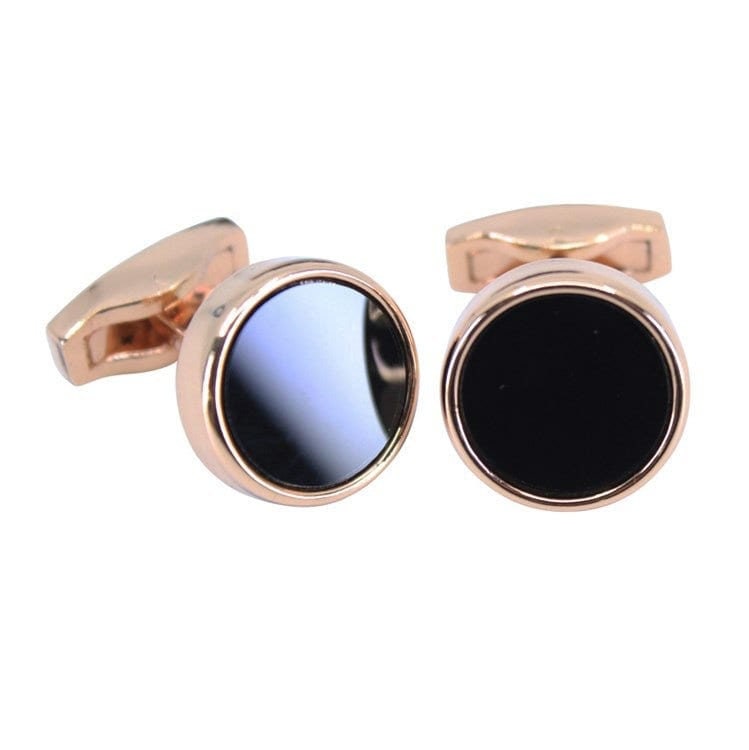 Rose Gold Cufflinks Gifts For Him Valentines Day Wedding Birthday Husband Boyfriend Brother Dad Silver Black Office Cufflinks UK Seller