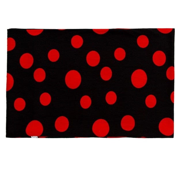 Loop Scarf Polka Dot Spot Design Endless Infinity Scarf Ladies Winter Scarves For Women Teenagers Christmas Gifts UK Seller Black Red