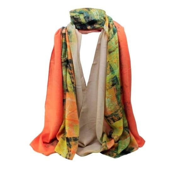 Abstract Multi Maxi Scarf High Quality Cotton Feel Super Soft Winter Scarves Wrap Shawl Christmas Gifts Women Mum Sister Nana Nan UK Seller