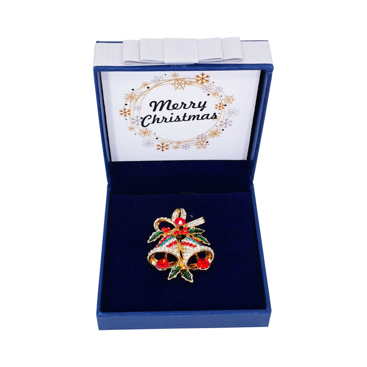 Sincerely For You Genuine Crystal Christmas Bells Brooch Boxed Gift Set for Women Teachers Secret Santa Pin Badges 2019