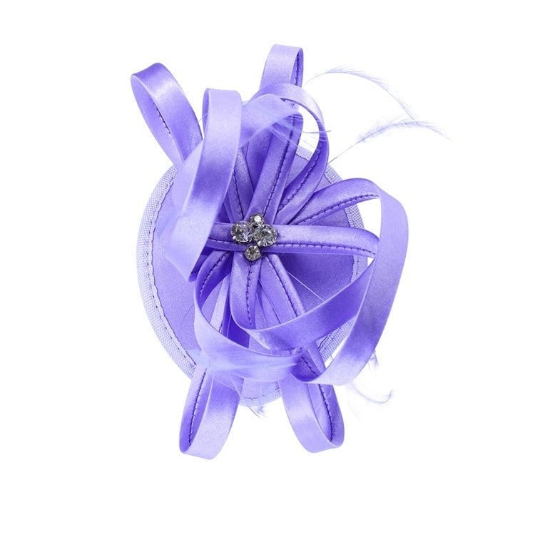 Pink Purple Blue Fascinator Wedding Ascot Satin Hat Hairband  Small Fascinator Brooch Clip Mother Of The Bride Bridal UK Seller