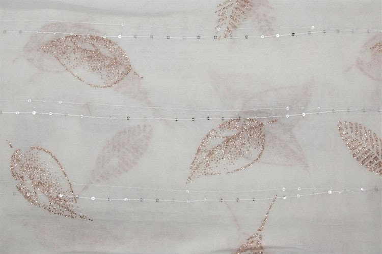 Glitter Leaf Print Maxi Scarf Sequin Detail High Quality Cotton Feel Super Soft Winter Scarves Christmas Gifts  UK Seller Mum Nan Sister