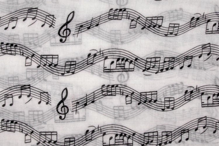 Music Note Maxi Scarf  High Quality Cotton Feel Winter Scarves Christmas Gifts  UK Seller Mothers Day Mum Nan Sister Birthday Gifts Women