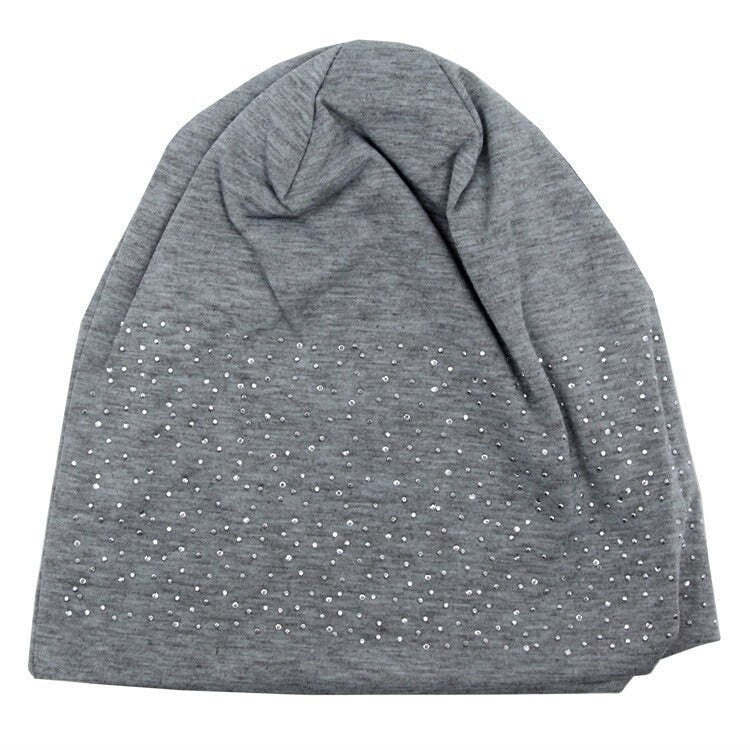 Diamnti Beanie Hat Black Grey Navy Pink Rhinestone Embellishments Ladies Womens Winter Stretchy  Hats Christmas  UK