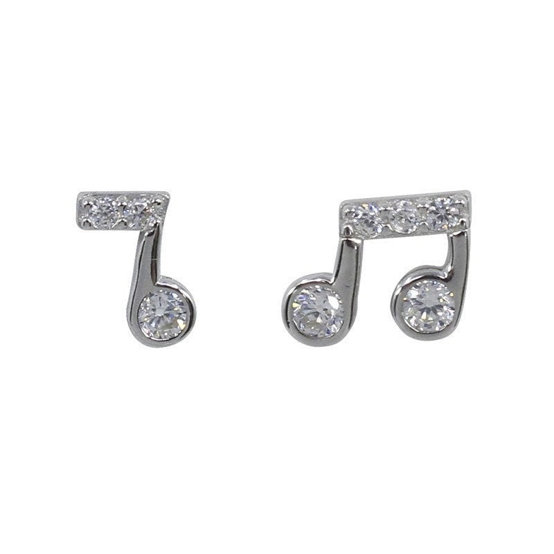 Music Note Earrings Sterling Silver Cubic Zirconia Gifts For Music Teacher Daughter Sister Friend Mum Christmas Birthday Gifts For Women UK