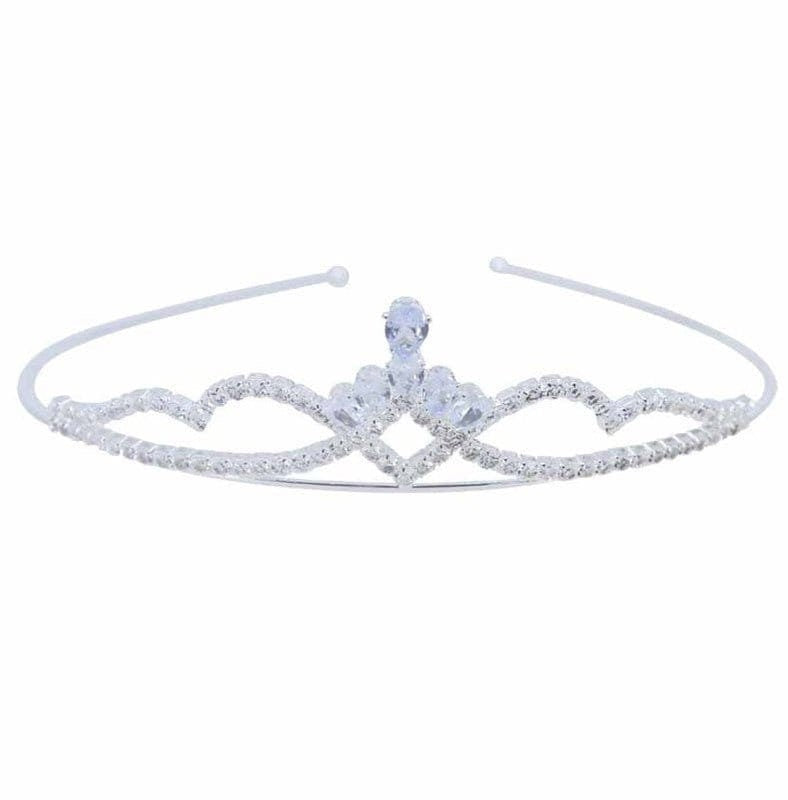 Bridesmaid Tiaras CZ Cubic Zirconia Tiara Flower Girl Small Tiaras Photo Props Prom Bride Wedding Hair Crown Accessories  UK Seller