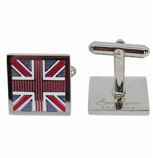 British Union Jack Cufflinks Peace Love UK Flag Cufflinks For Men Dad Brother Son Husband Birthday Christmas Gift Set For Him UK Seller