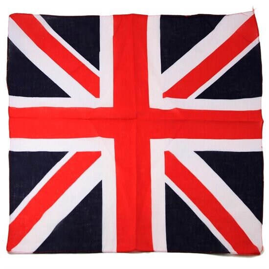 12 X Union Jack Bandanas British Scarf Head Covering Square UK Party Props Bulk Buy