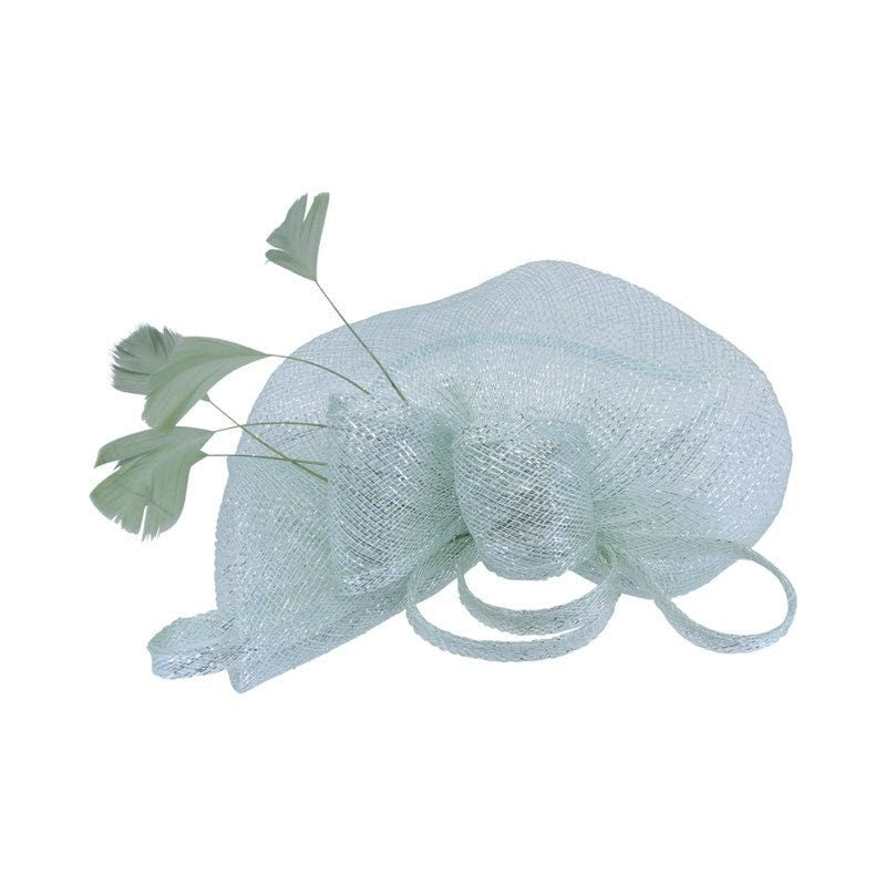 Mint Blue Pink Fascinator Wedding Ascot Hat Hair Small Fascinator Brooch Clip Mother Of The Bride Bridal UK Seller