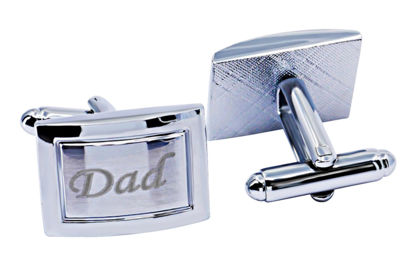 Dad Engraved Cufflinks Love You Dad Boxed Cuff Link Gift Set Personalise Cufflinks for Men Birthday Fathers Day Wedding  Christmas