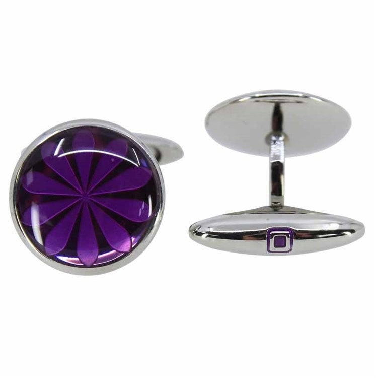 Purple Grey Cufflinks Sonia Spencer  Groom Cufflinks Wedding Cuff Links Wedding Party Best Man Boxed Gift Set Christmas Birthday UK