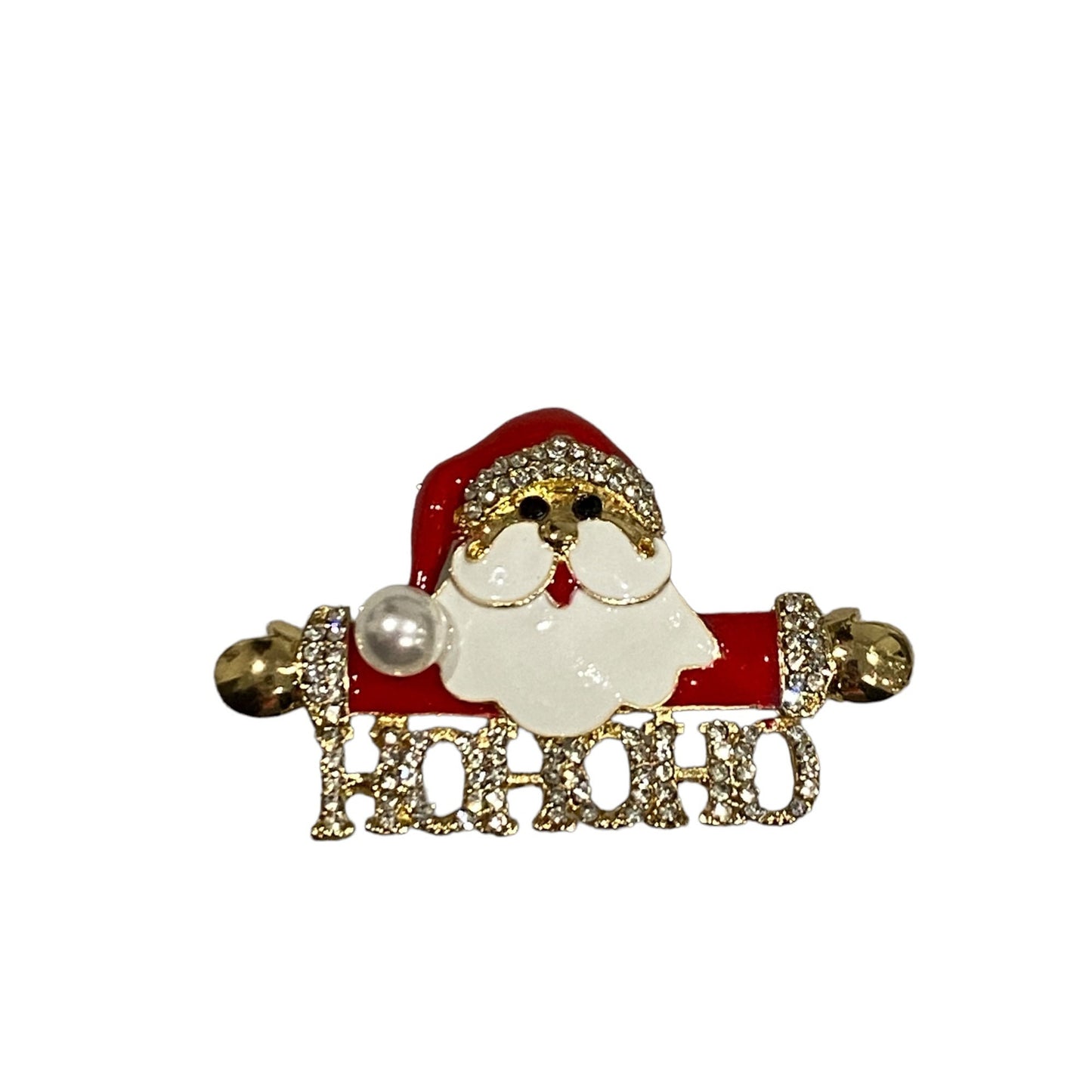 Christmas Brooch 2022 UK Seller Santa Decorations Crystal Pin Badge Boxed XMAS Gifts Ladies Teacher Mum Nan Gifts