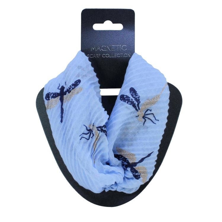 DRAGONFLY MAGNETIC Loop Scarf New Trend Dragonfly Gift For Women Christmas Birthday Mothers Day Endless Neck Scarf Scarves  UK