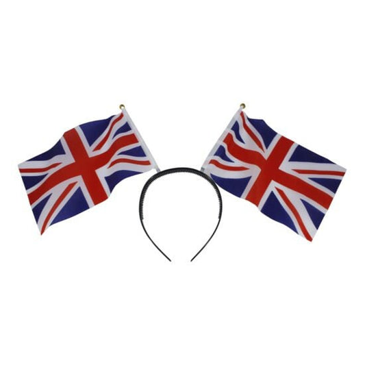 Union Jack Flag Headband Hair Bopper UK British Hair Accessories King Charles Coronation Hair Decorations Red Blue White