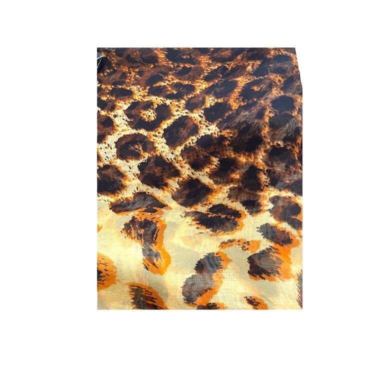 Silk Inspired Scarf Women Super Soft Scarves Light Weight Animal Leopard Print Summer Print Silk Scarves Shawl Wrap